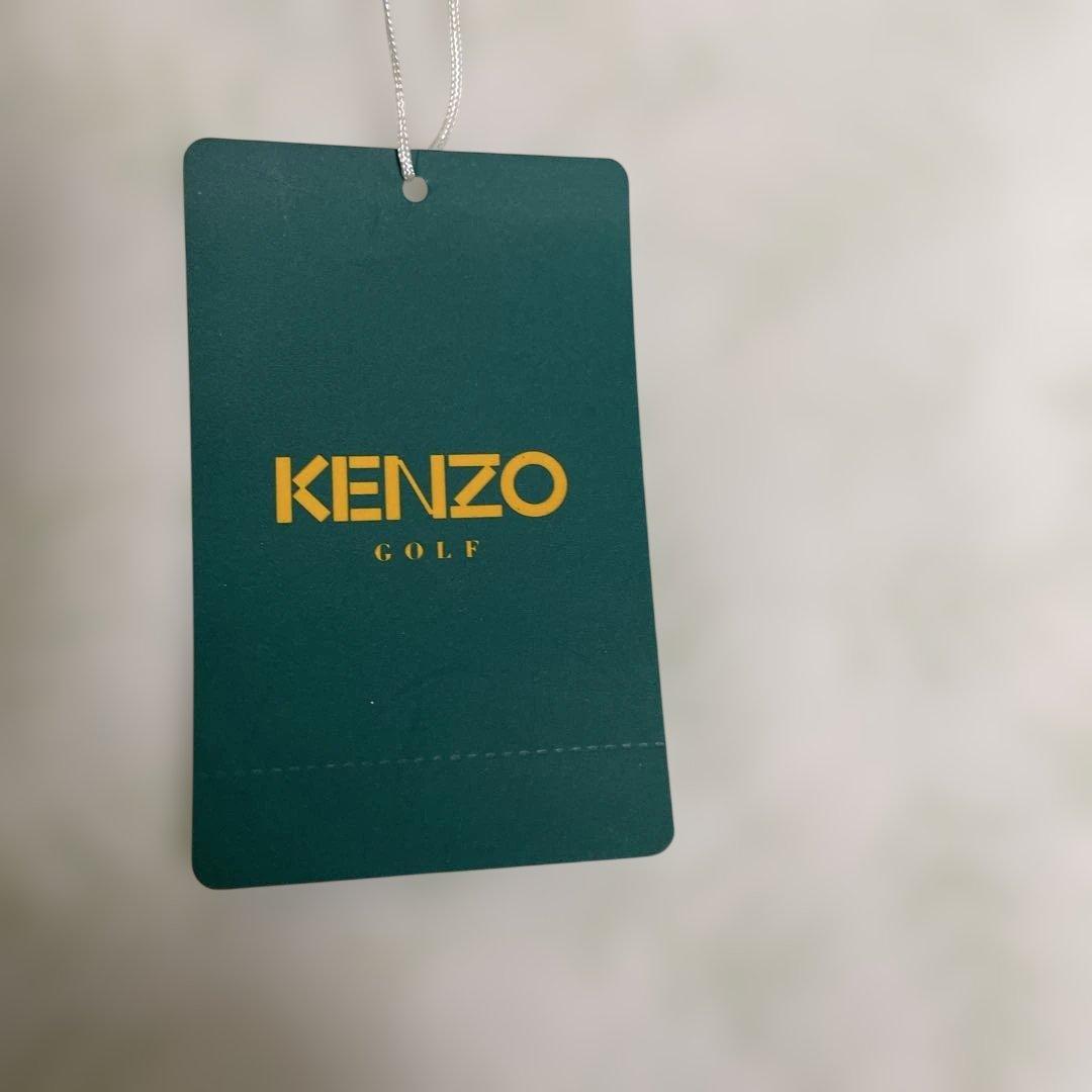 未使用 KENZO GOLF 半袖 ポロシャツ ベージュ 綿100% 日本製