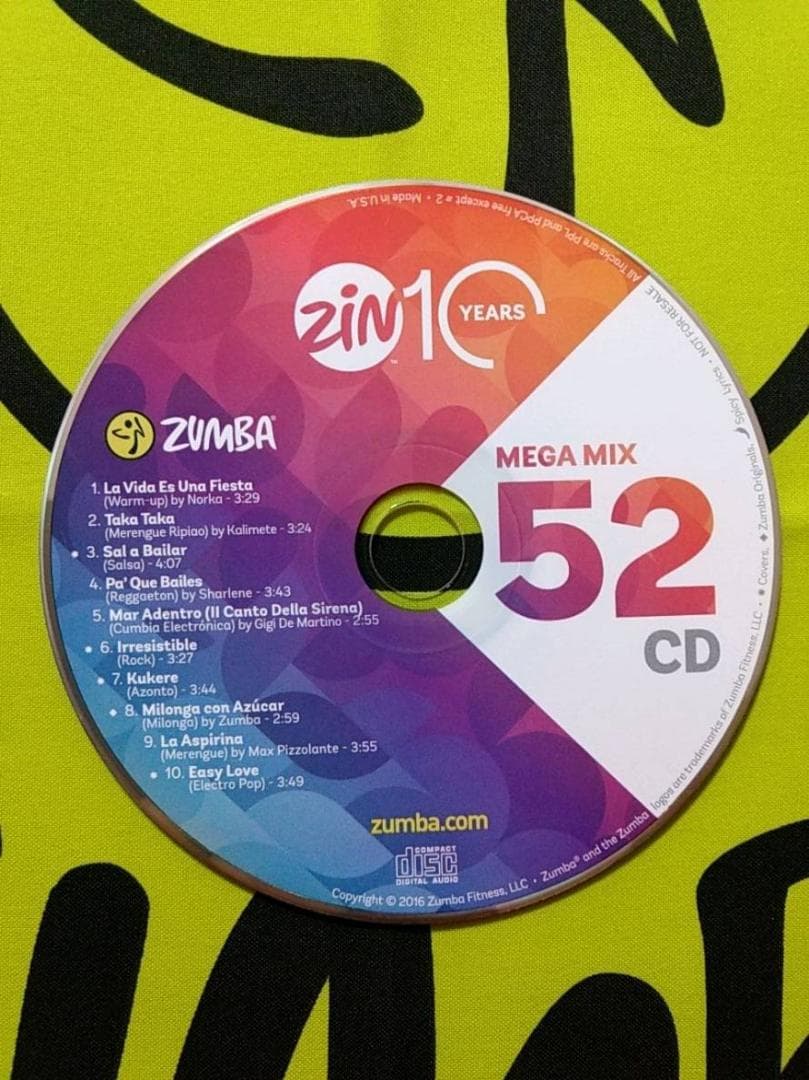 ZUMBA　ズンバ　MEGAMIX51～MEGAMIX60　CD　10枚セット