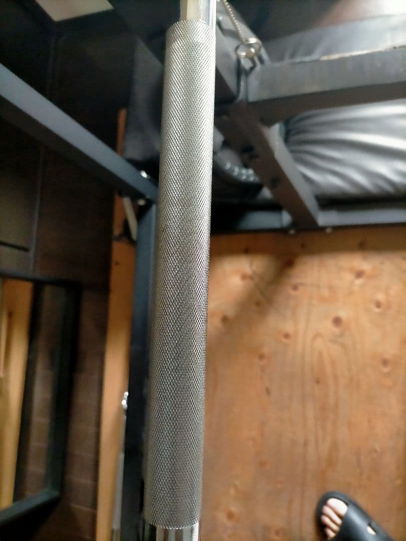 アイロテック 180cm バーベルシャフト ナイロングリップ付き