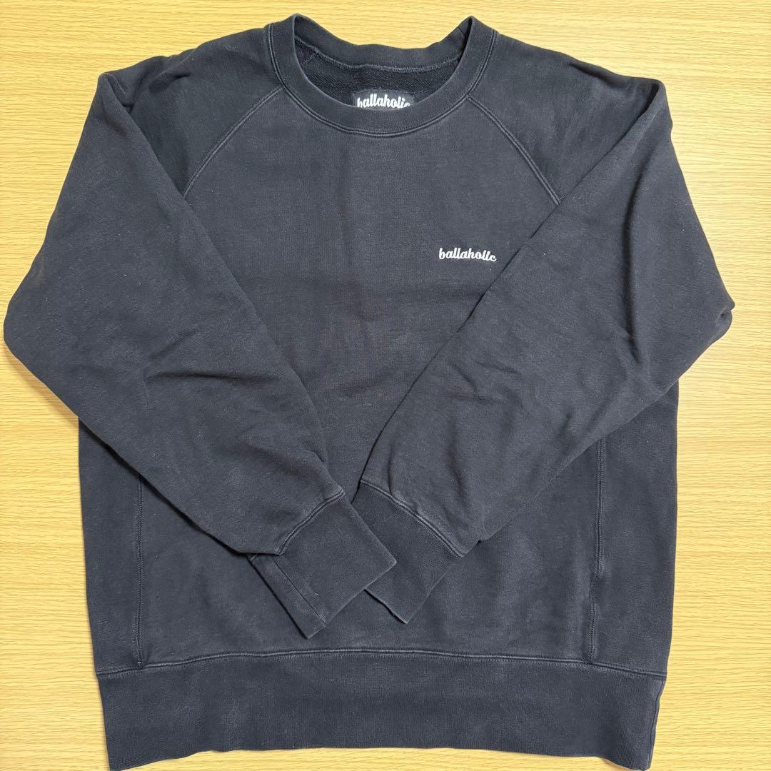 【中古】ballaholic スウェット 黒 Lサイズ