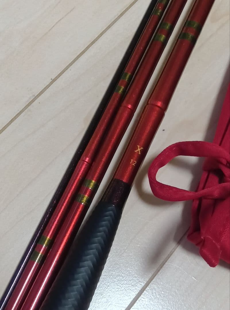 ヘラブナ竿 X12 赤黒