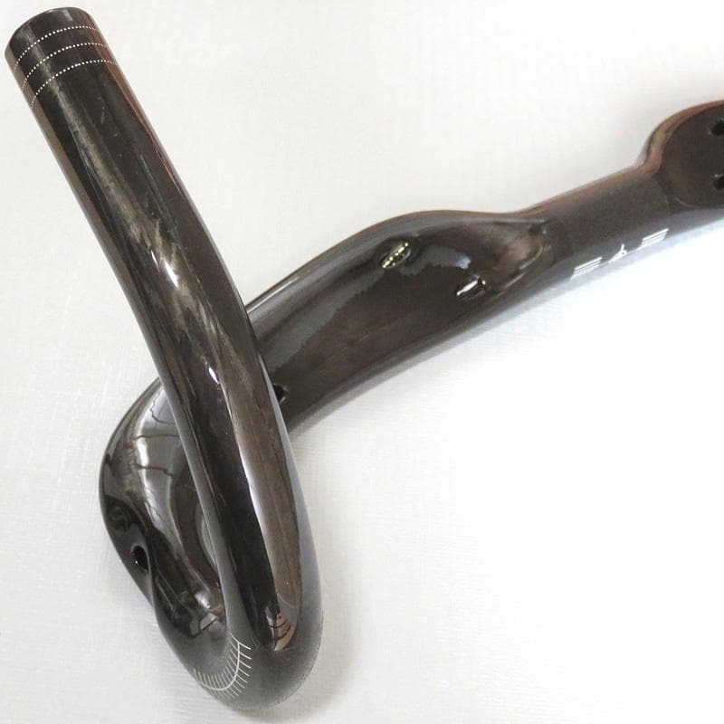 軽量フルカーボン製ドロップハンドル 440mm（C-C）黒／自転車／ロードバイク