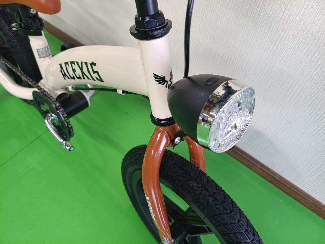 値下げ中！新品未使用 3in1 子供自転車 キックバイク 14インチkahki色