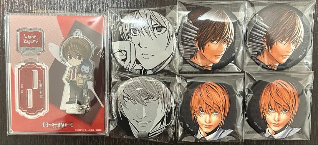 【即日発送】デスノート 夜神月 アクリルスタンド 缶バッジ まとめ売り