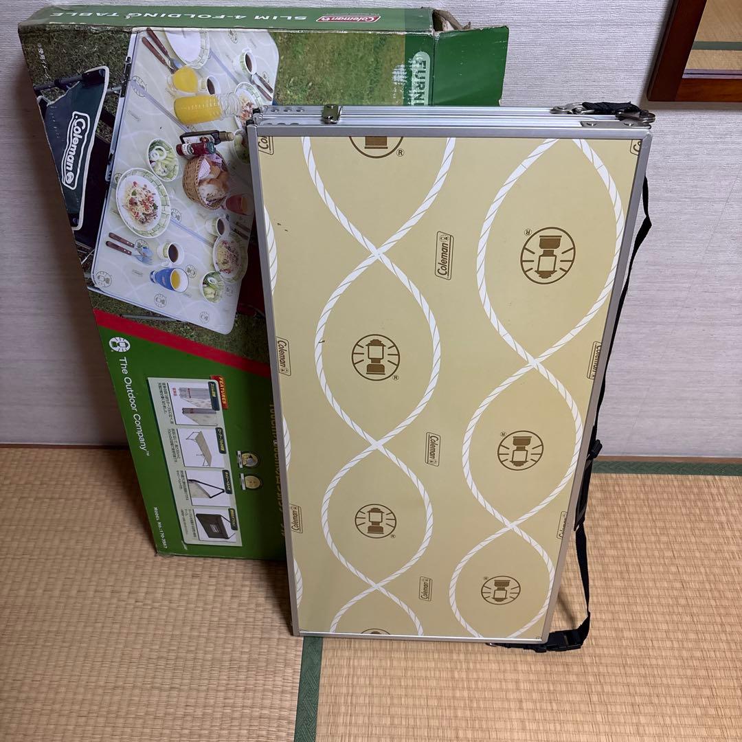 Coleman slim-4folding table キャリーベルト付き